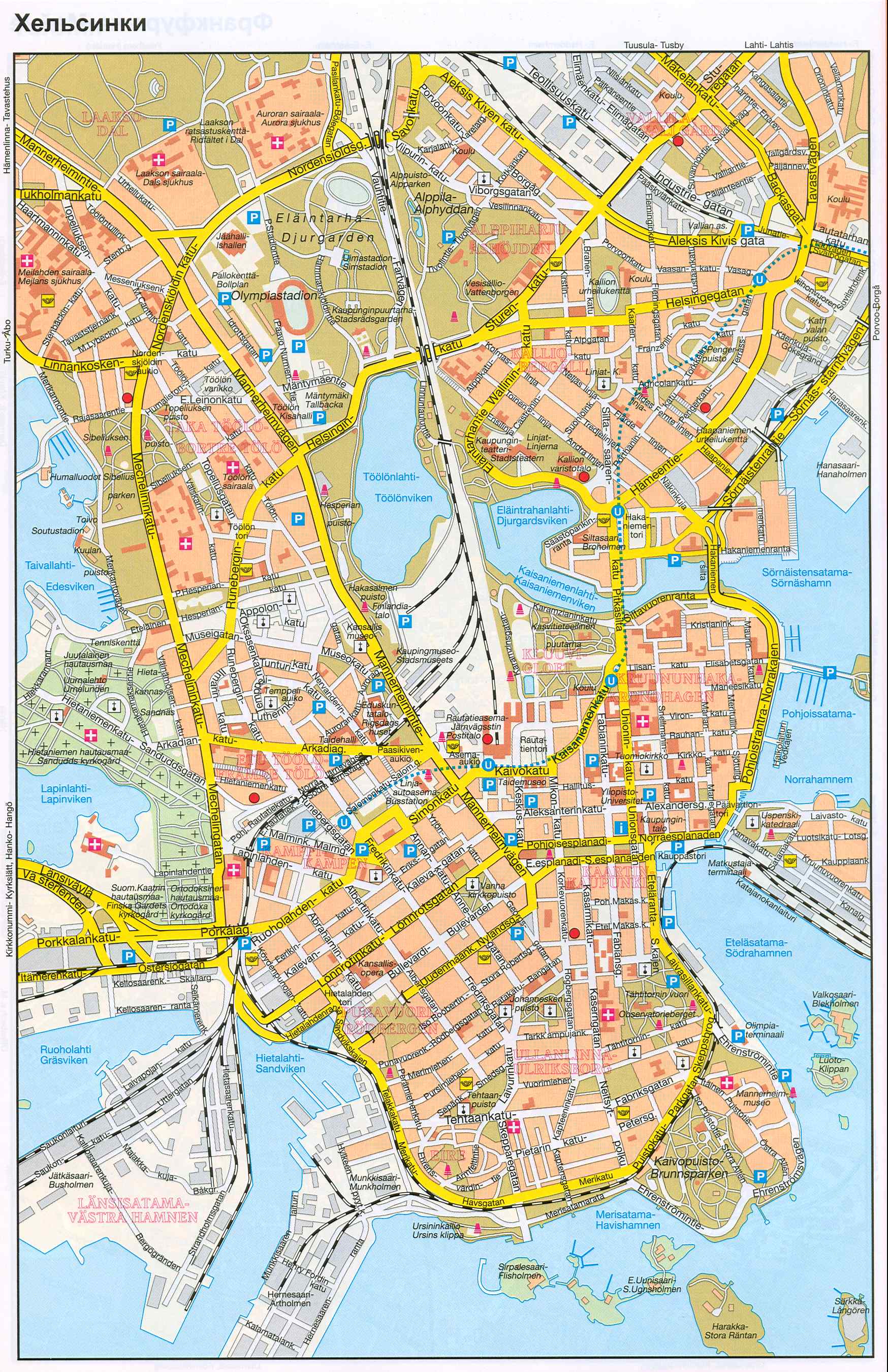 Карта Хельсинки 