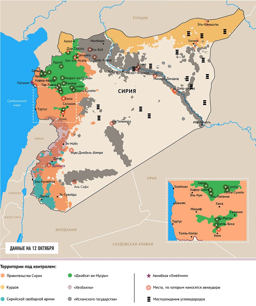 Какие территории контролируют правительственные войска в Сипии