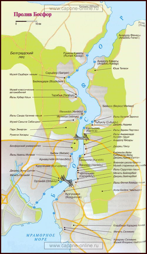 Карта Босфора.  фото. Картинка