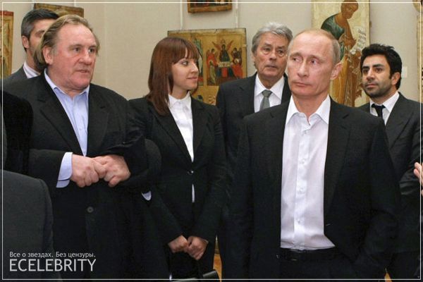 Жерар Депардье и Путин В.В. Фото. Картинка. Фотография