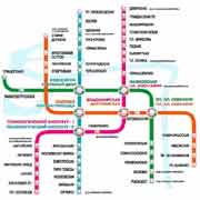 Схема метро Петербурга