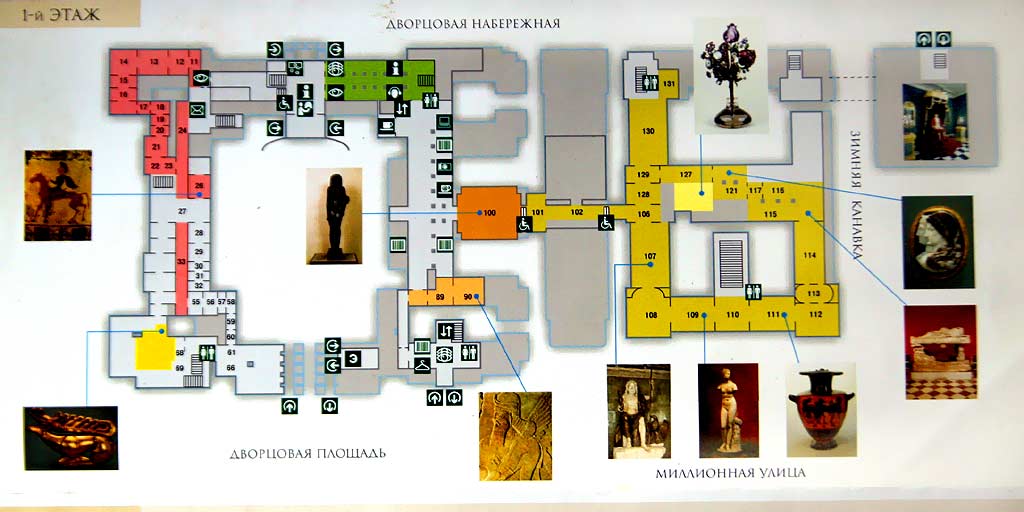 Схема залов 1 этажа Эрмитажа.  Музей Эрмитаж в Петербурге. Расположение залов в Эрмитаже. План Эрмитажа.  