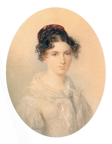 Княгиня Екатерина Дмитриевна Долгорукова (1801-1877/81) ур.Голицына, с 1821 года жена князя Н.В.Долгорукого (1789-1872), внучка кн. Н.П.Голицыной. Фотография