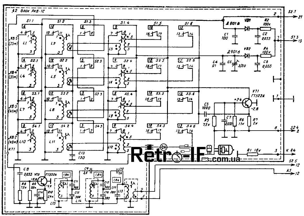 Блок РКВ-1с. Принципиальная схема радиоприёмника высшего класса Ленинград-006-стерео. фото
