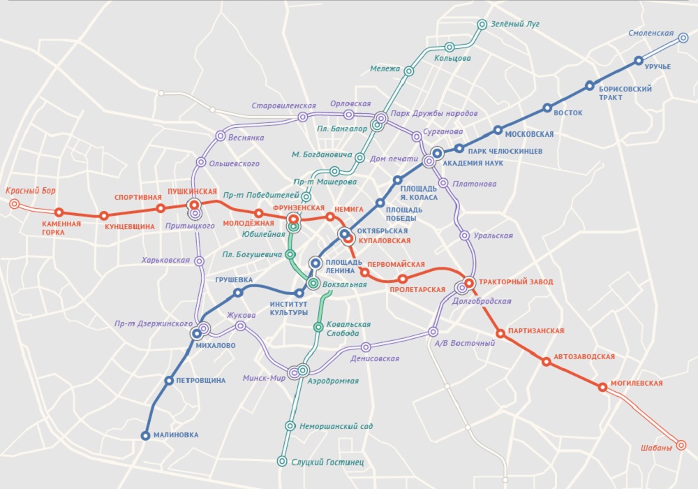 Третья линия минского метро: какие станции работают и когда откроются новые