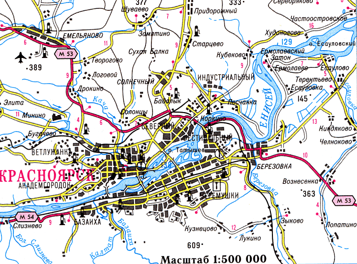 Карта новостроек красноярска