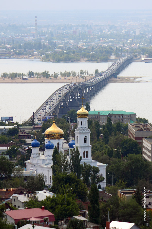 Река Волга в Саратове. Фотография Саратова