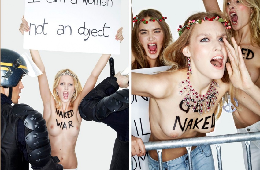 Украинские феминистки. ( фото ). Украинского женского движения FEMEN Femen-4